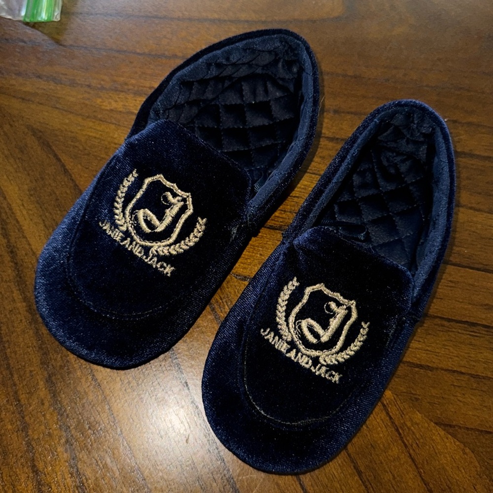 Boys Janie and Jack Velvet Loafers